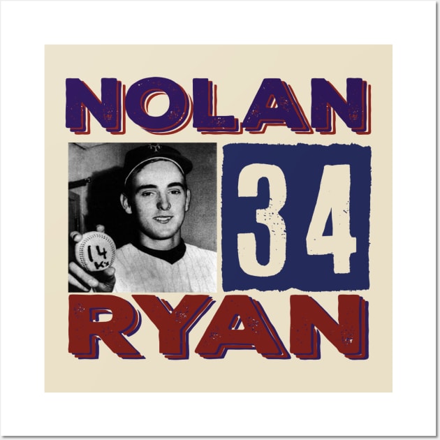 Vintage Young Nolan Ryan Wall Art by MManoban